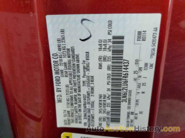 LINCOLN MKZ HYBRID, 3LN6L2LU6FR614437