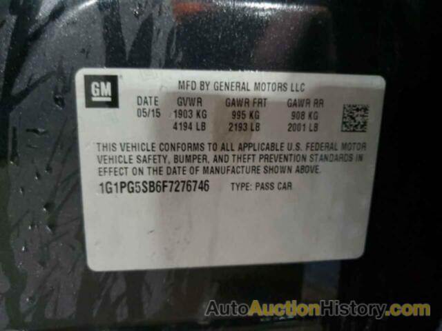 CHEVROLET CRUZE LTZ, 1G1PG5SB6F7276746