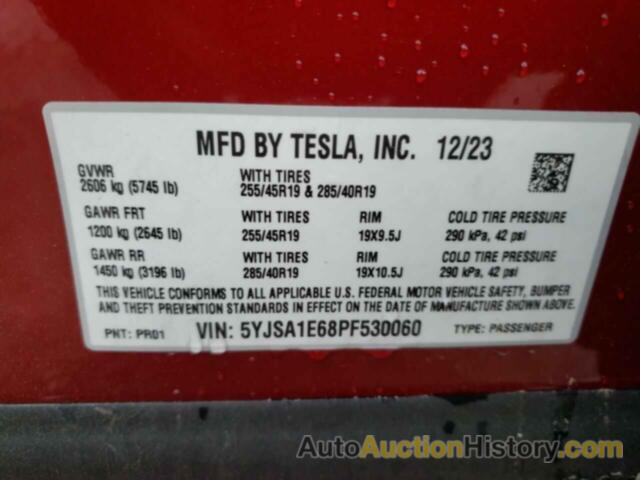 TESLA MODEL S, 5YJSA1E68PF530060