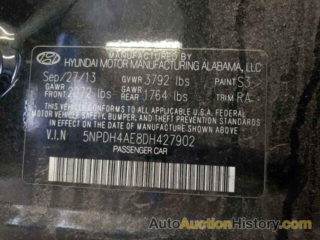 HYUNDAI ELANTRA GLS, 5NPDH4AE8DH427902