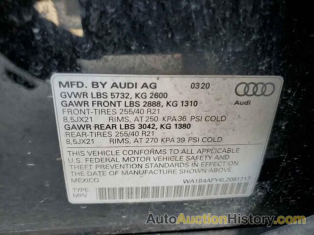 AUDI SQ5 PREMIUM PLUS, WA1B4AFY4L2081717