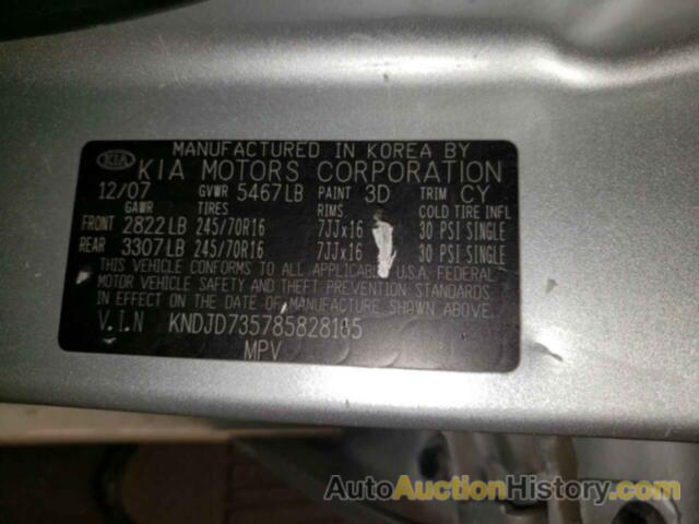 KIA SORENTO EX, KNDJD735785828165