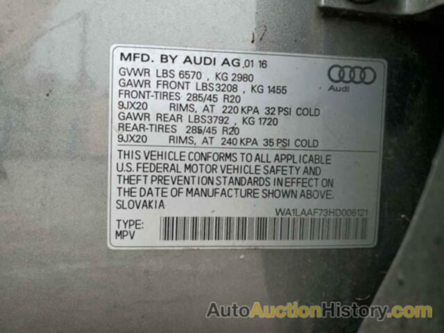 AUDI Q7 PREMIUM PLUS, WA1LAAF73HD006121