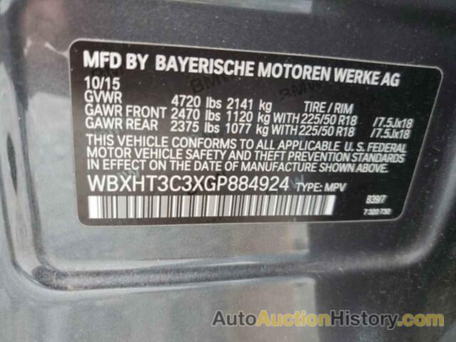 BMW X1 XDRIVE28I, WBXHT3C3XGP884924