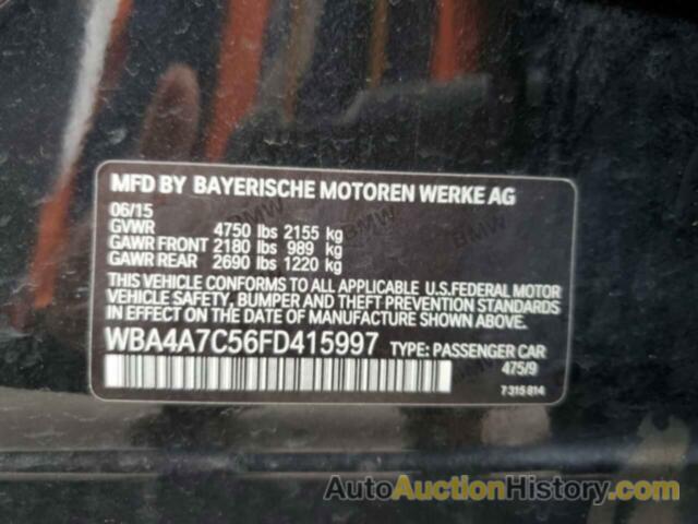 BMW 4 SERIES XI GRAN COUPE, WBA4A7C56FD415997
