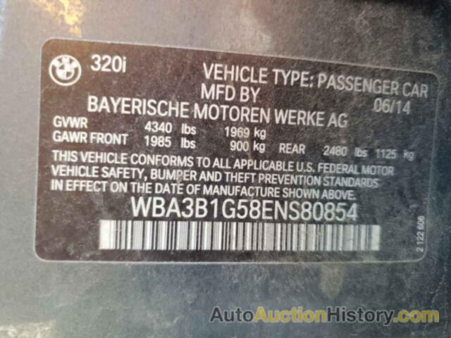 BMW 3 SERIES I, WBA3B1G58ENS80854