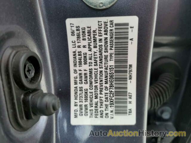 HONDA CIVIC EX, 19XFC2F78HE065151