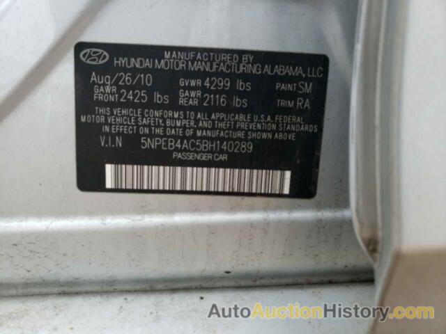 HYUNDAI SONATA GLS, 5NPEB4AC5BH140289