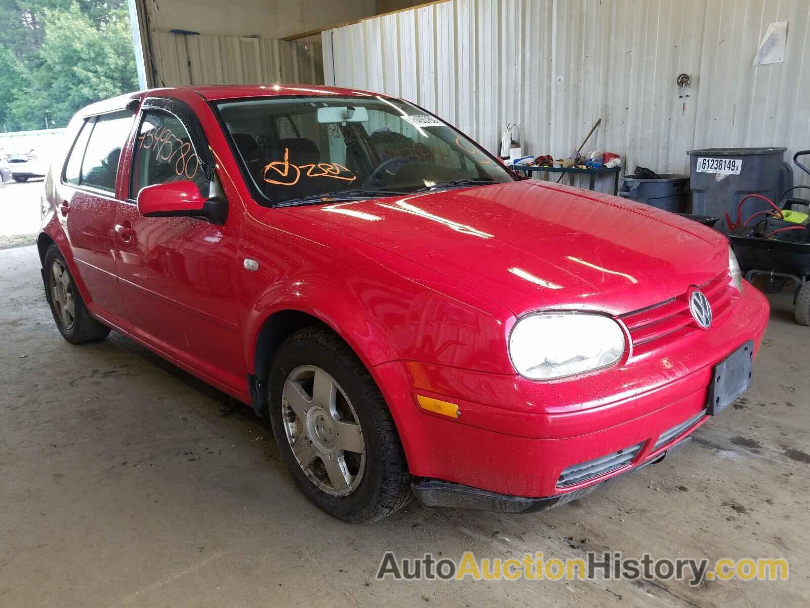 2001 VOLKSWAGEN GOLF GLS, 9BWGD61J214064831