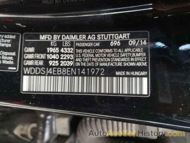 MERCEDES-BENZ CLA-CLASS 250, WDDSJ4EB8EN141972