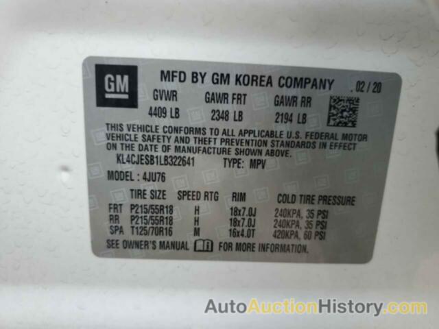 BUICK ENCORE PREFERRED, KL4CJESB1LB322641