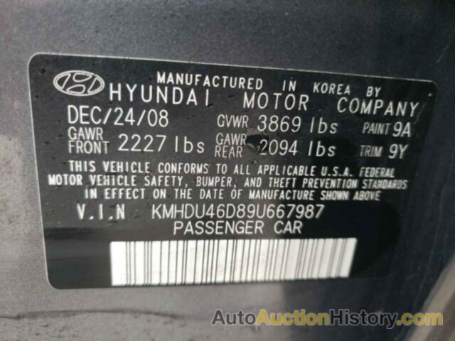 HYUNDAI ELANTRA GLS, KMHDU46D89U667987