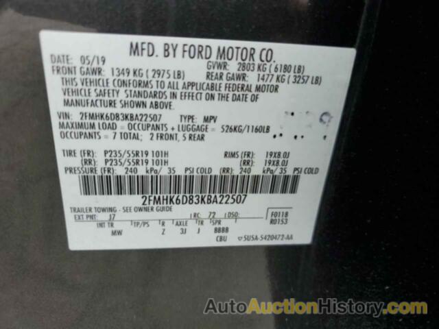 FORD FLEX LIMITED, 2FMHK6D83KBA22507