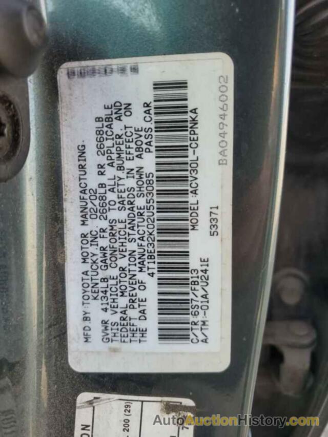 TOYOTA CAMRY LE, 4T1BE32K02U553085