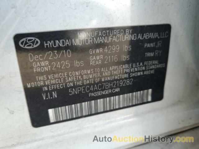 HYUNDAI SONATA SE, 5NPEC4AC7BH219282