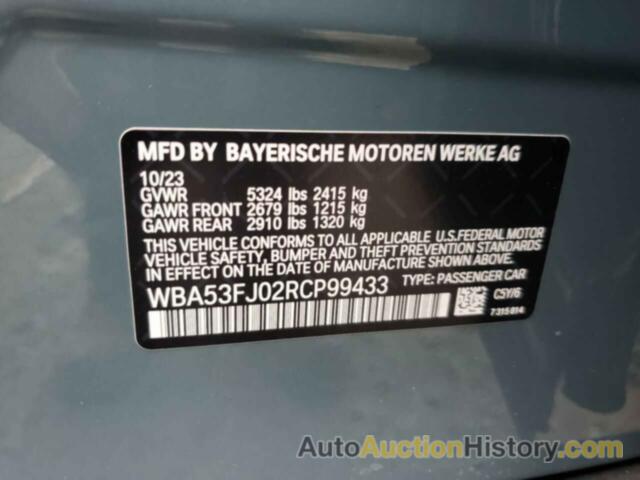BMW 5 SERIES XI, WBA53FJ02RCP99433