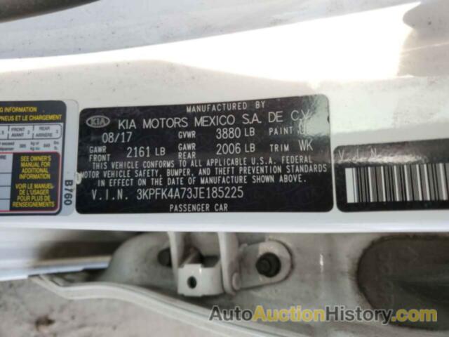 KIA FORTE LX, 3KPFK4A73JE185225