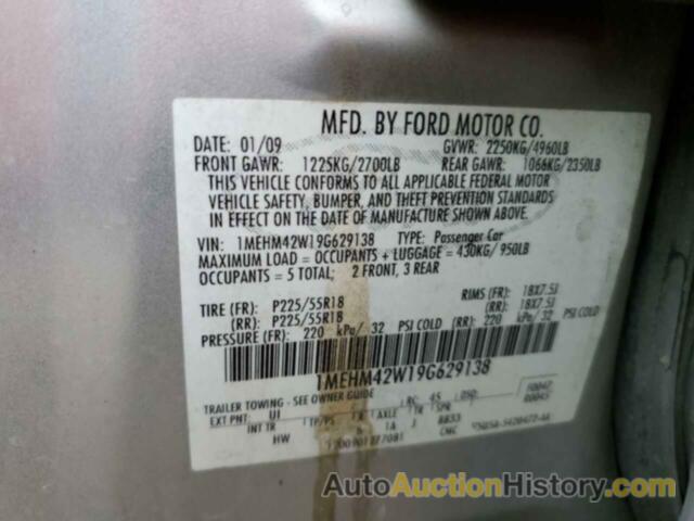 MERCURY SABLE PREMIER, 1MEHM42W19G629138