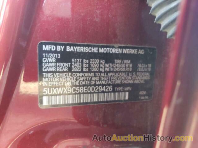 BMW X3 XDRIVE28I, 5UXWX9C58E0D29426