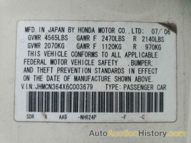 HONDA ACCORD HYBRID, JHMCN364X6C003679