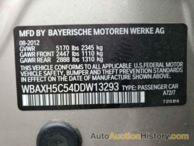 BMW 5 SERIES XI, WBAXH5C54DDW13293