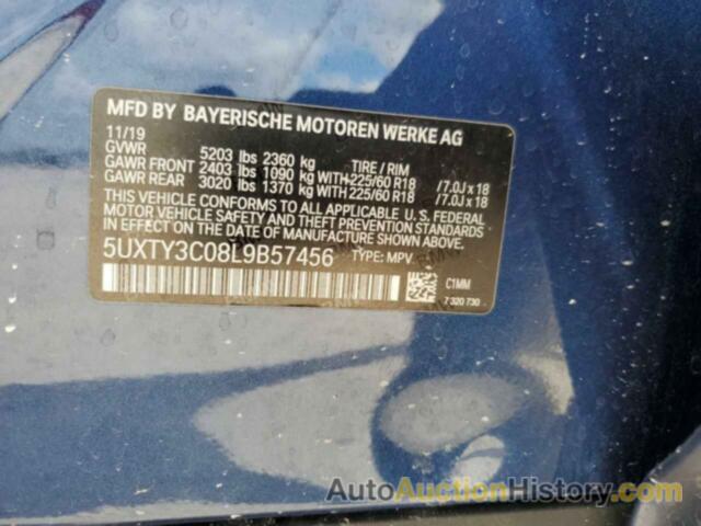 BMW X3 SDRIVE30I, 5UXTY3C08L9B57456