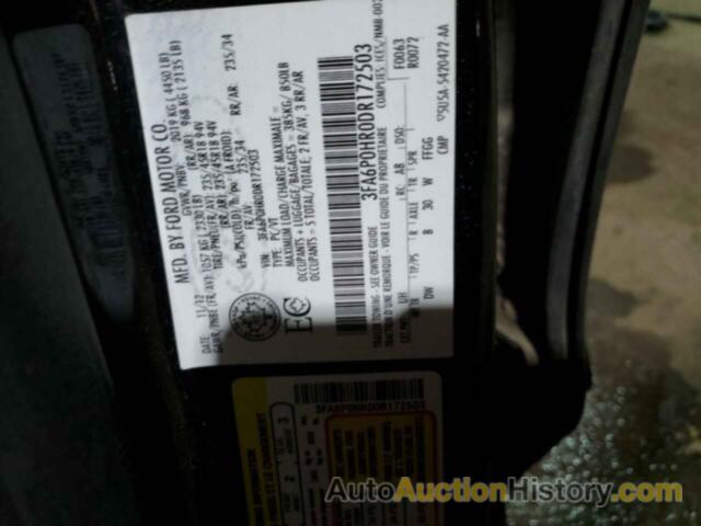 FORD FUSION SE, 3FA6P0HR0DR172503