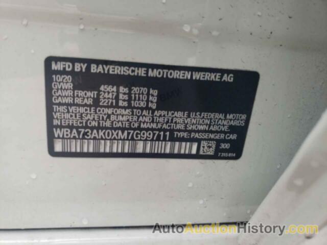 BMW 2 SERIES, WBA73AK0XM7G99711