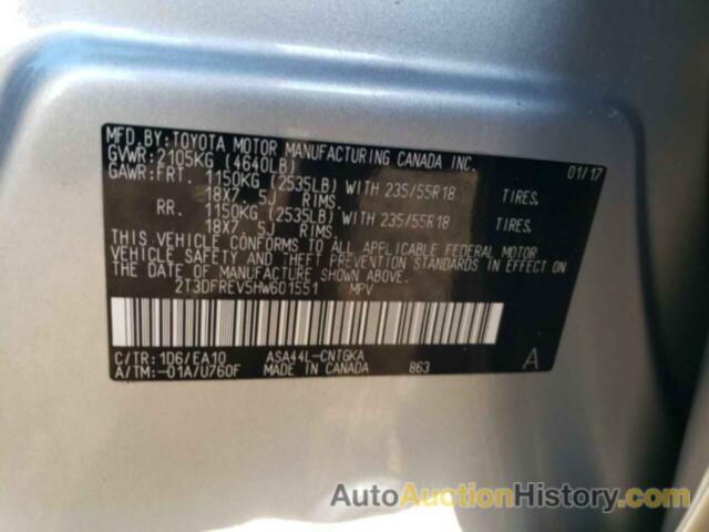 TOYOTA RAV4 LIMITED, 2T3DFREV5HW601551