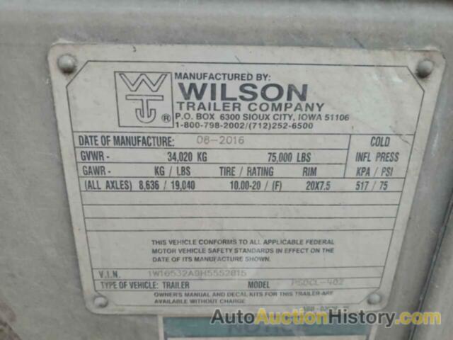 WILSON LIVESTOCK, 1W16532A9H5552815