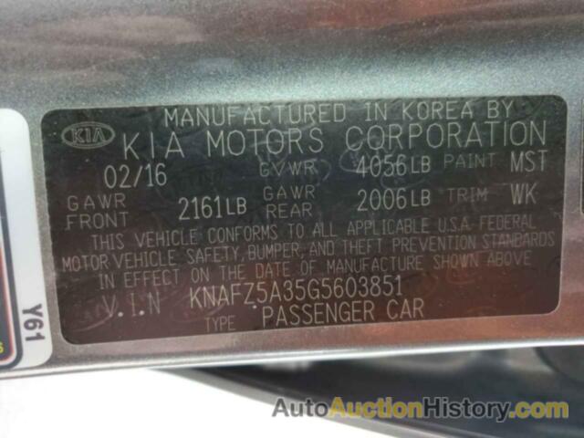 KIA FORTE SX, KNAFZ5A35G5603851