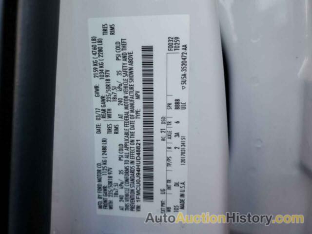 FORD ESCAPE TITANIUM, 1FMCU0J94HUD48821