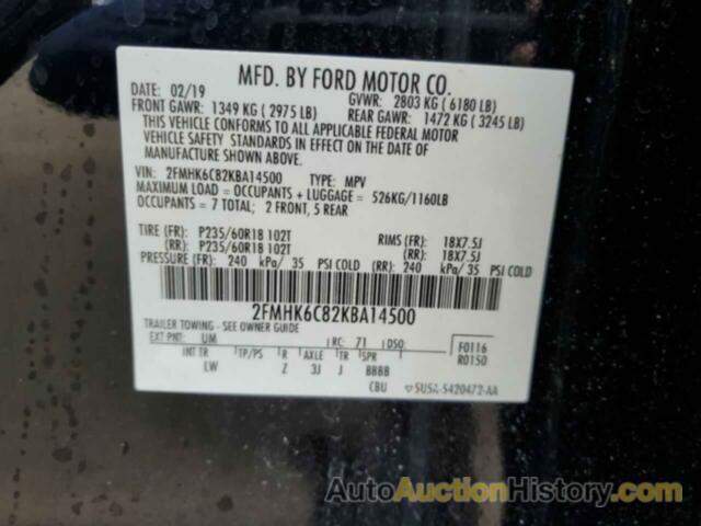 FORD FLEX SEL, 2FMHK6C82KBA14500