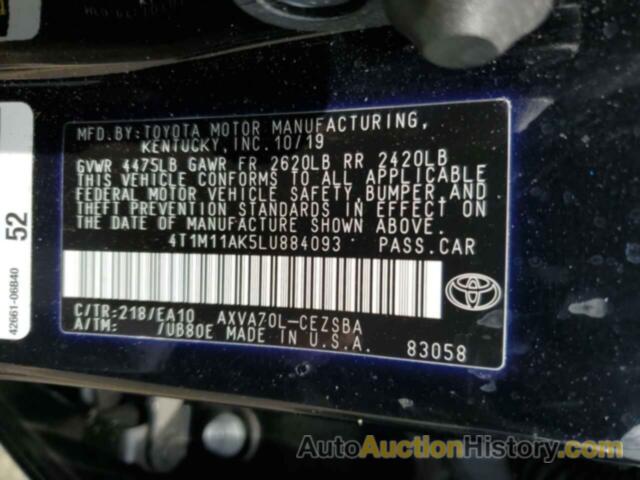 TOYOTA CAMRY SE, 4T1M11AK5LU884093