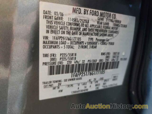 FORD 500 LIMITED, 1FAFP25176G177105
