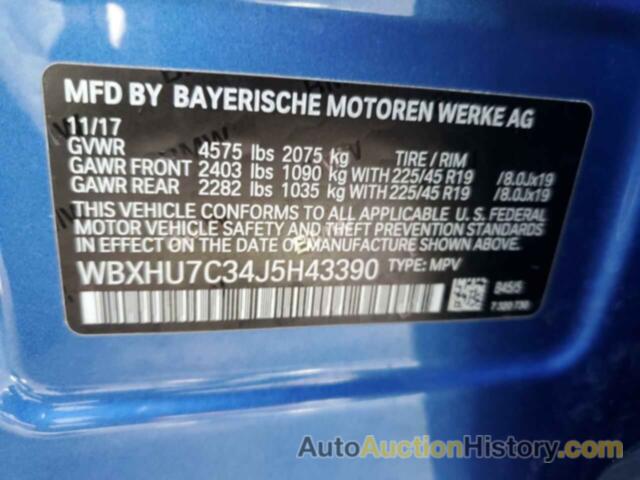 BMW X1 SDRIVE28I, WBXHU7C34J5H43390