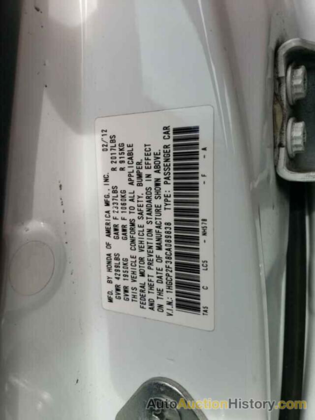 HONDA ACCORD LX, 1HGCP2F38CA089838