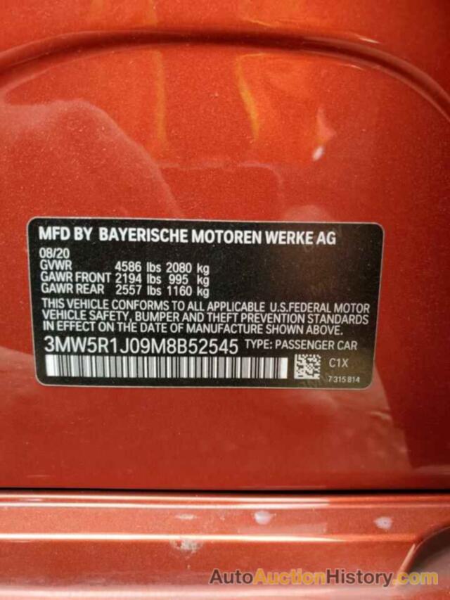 BMW 3 SERIES, 3MW5R1J09M8B52545