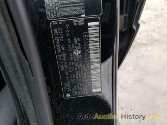 BMW 5 SERIES I AUTOMATIC, WBADT43433G027281