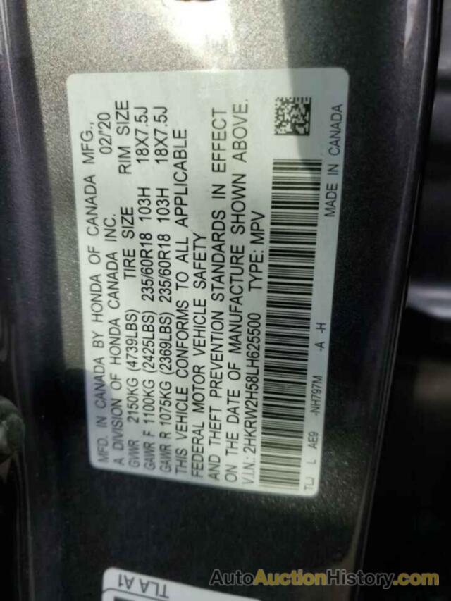 HONDA CRV EX, 2HKRW2H58LH625500