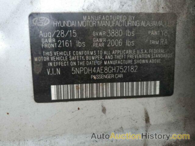 HYUNDAI ELANTRA SE, 5NPDH4AE8GH752182