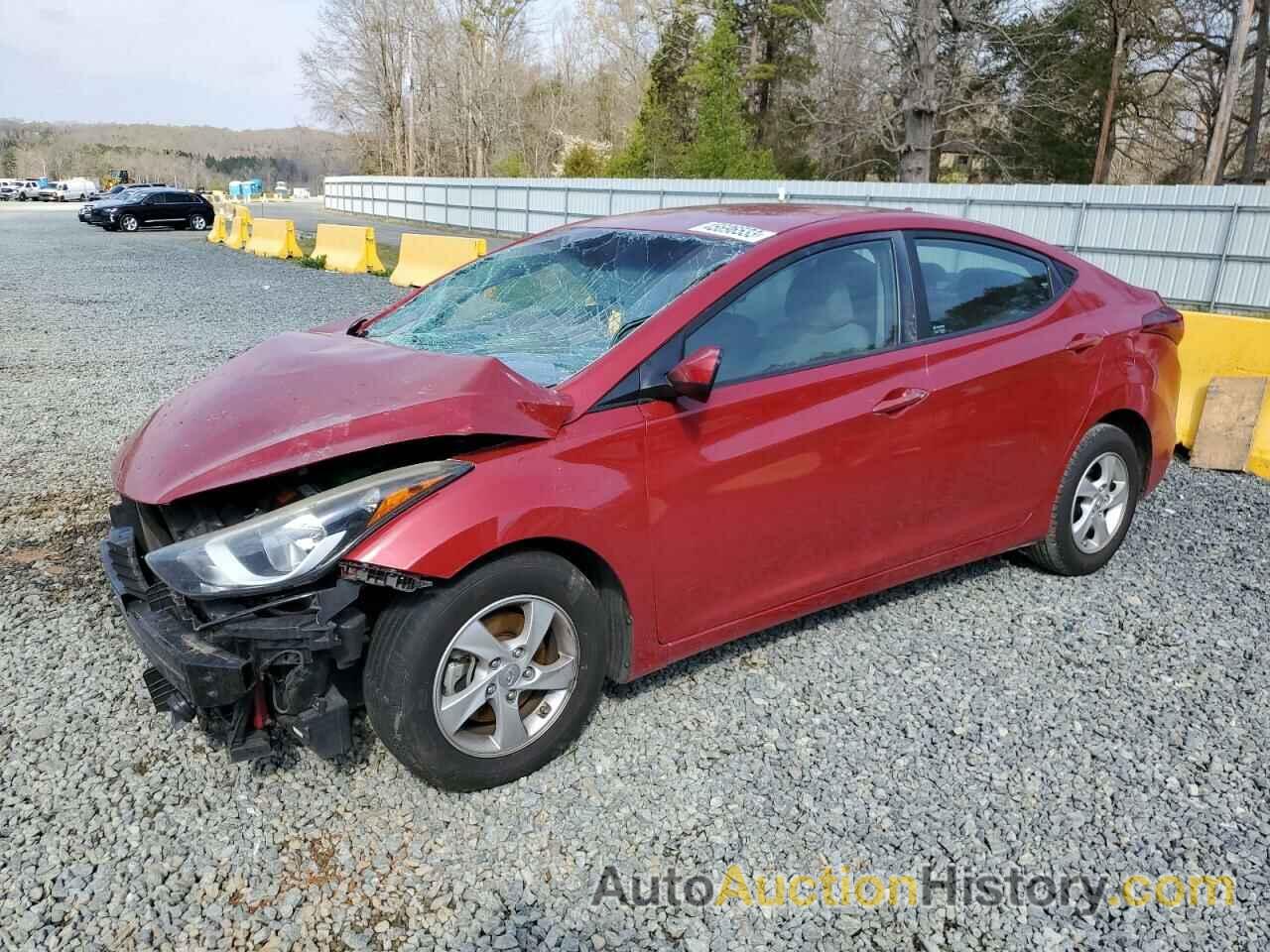 2015 HYUNDAI ELANTRA SE, KMHDH4AE3FU329008