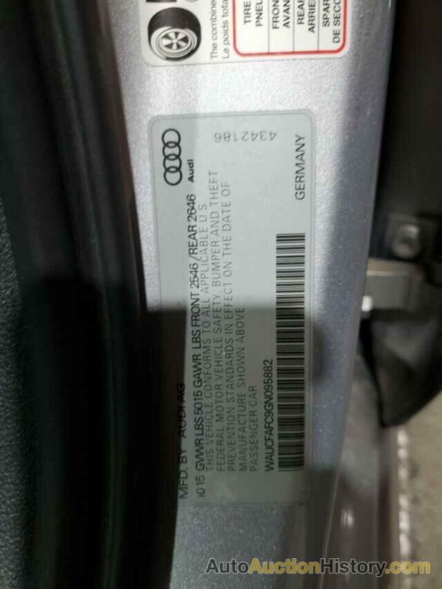 AUDI A6 PREMIUM, WAUCFAFC9GN095882