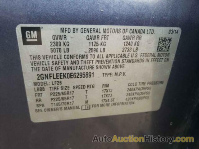 CHEVROLET EQUINOX LS, 2GNFLEEK0E6295891