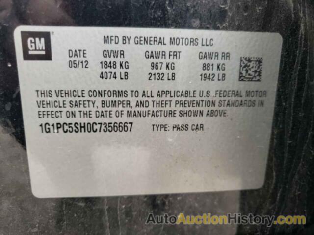 CHEVROLET CRUZE LS, 1G1PC5SH0C7356667