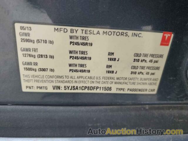 TESLA MODEL S, 5YJSA1CP8DFP11506