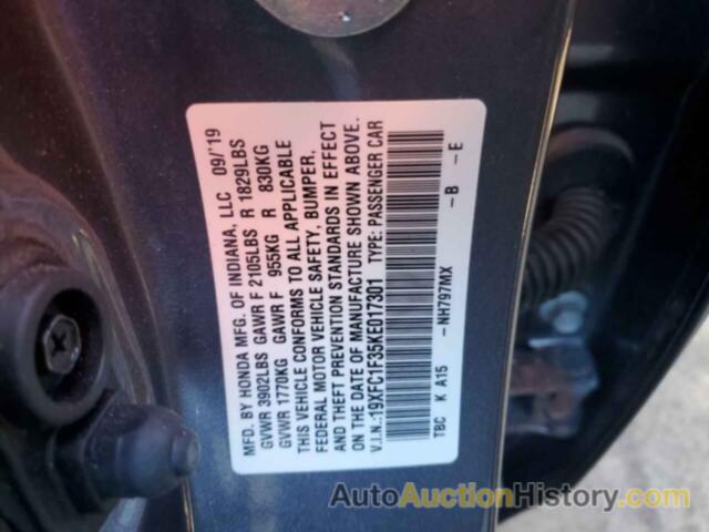 HONDA CIVIC EX, 19XFC1F35KE017301