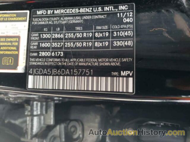 MERCEDES-BENZ M-CLASS 350, 4JGDA5JB6DA157751