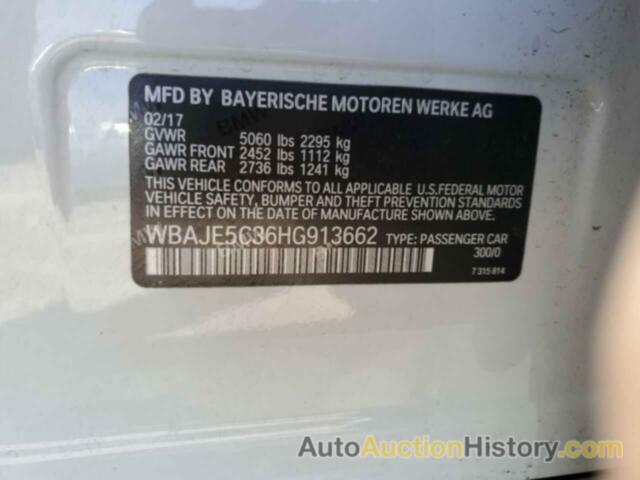 BMW 5 SERIES I, WBAJE5C36HG913662