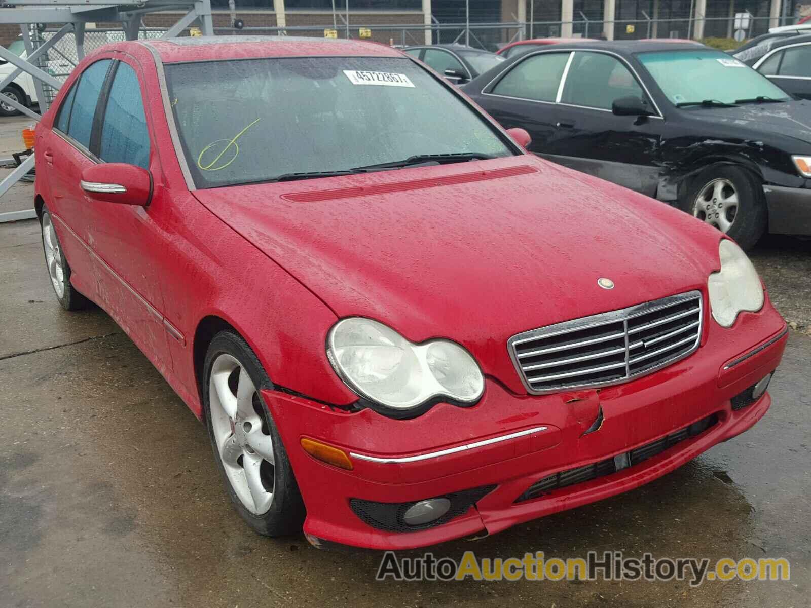 2005 MERCEDES-BENZ C 230K SPORT SEDAN, WDBRF40J85F564892